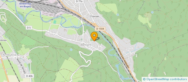 localisation de l'entreprise MONSIEUR JEREMIE SOUTEYRAT  BETTANT