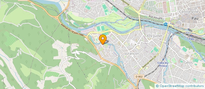 localisation de l'entreprise MONSIEUR JEREMIE SUTRA  JURANCON