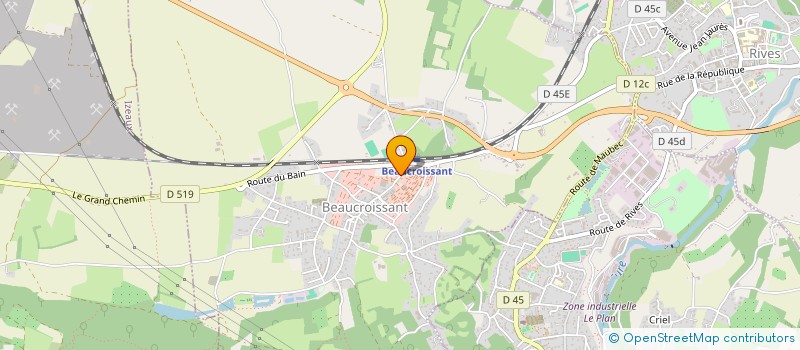 localisation de l'entreprise MONSIEUR JEREMIE VALBON  BEAUCROISSANT