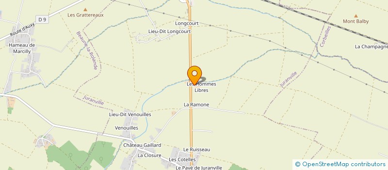 localisation de l'entreprise MONSIEUR JEREMIE VILLAUME  JURANVILLE