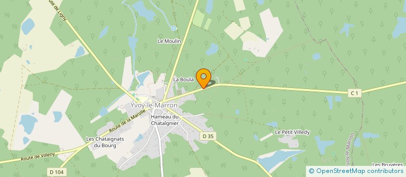 localisation de l'entreprise MONSIEUR JEREMIE VILLENEUVE  YVOY-LE-MARRON