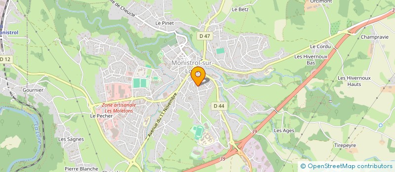 localisation de l'entreprise MONSIEUR JEREMIE VINCENT  MONISTROL-SUR-LOIRE