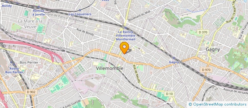localisation de l'entreprise MONSIEUR JEREMIE VOLIOT à VILLEMOMBLE