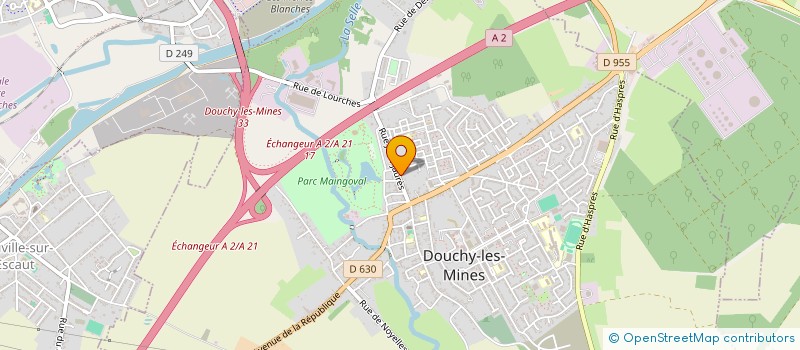 localisation de l'entreprise MONSIEUR JEREMIE ZAPLANA à DOUCHY-LES-MINES