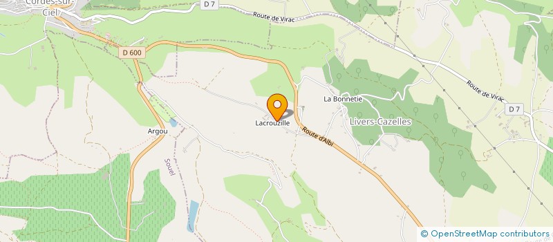 localisation de l'entreprise MONSIEUR JEREMY ALBACETE  LIVERS-CAZELLES