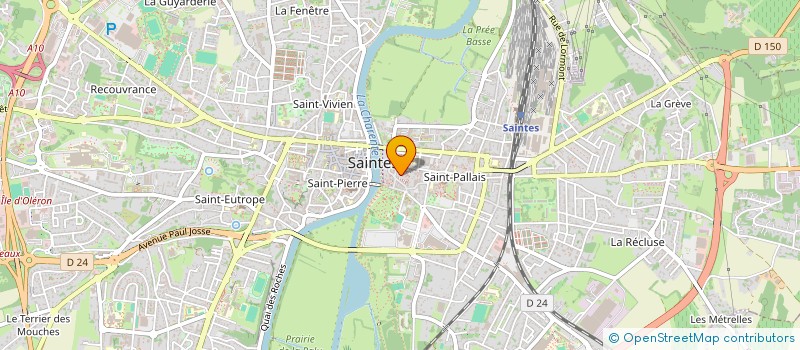 localisation de l'entreprise MONSIEUR JEREMY ALEXANDRE DEFIT  SAINTES