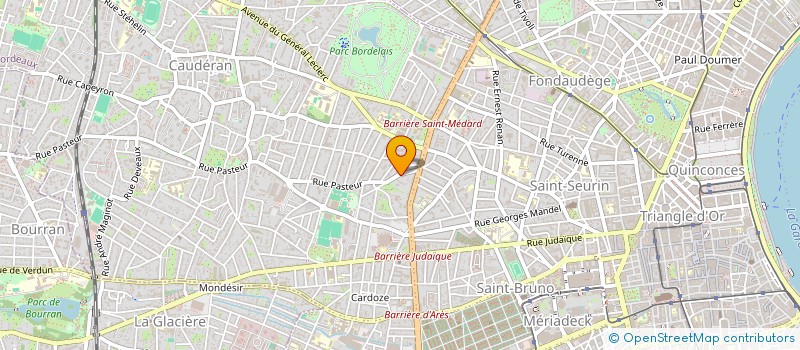 localisation de l'entreprise MONSIEUR JEREMY ALGRAIN  BORDEAUX