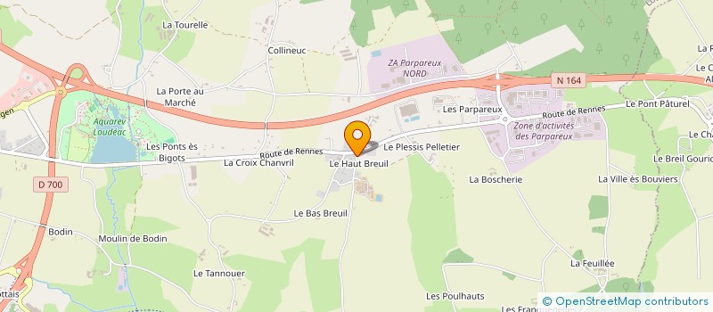 localisation de l'entreprise MONSIEUR JEREMY ALLO à LOUDEAC