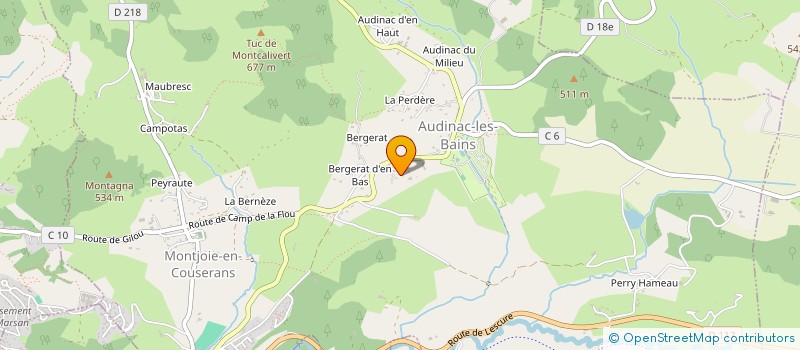 localisation de l'entreprise MONSIEUR JEREMY AMILHAT à SAINT-GIRONS