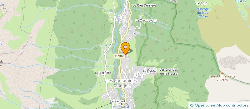 localisation de l'entreprise MONSIEUR JEREMY ARBORE  LES CONTAMINES-MONTJOIE