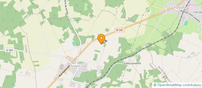 localisation de l'entreprise MONSIEUR JEREMY AUDOUIN  SUAUX