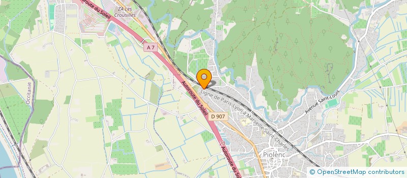 localisation de l'entreprise MONSIEUR JEREMY AUMEUNIER  PIOLENC