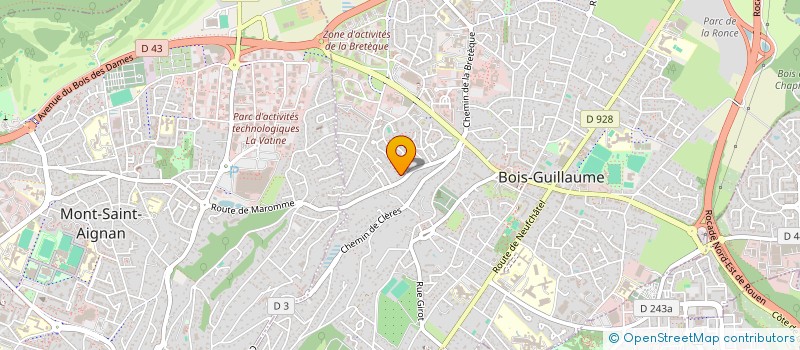 localisation de l'entreprise MONSIEUR JEREMY BACA à BOIS-GUILLAUME