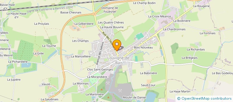 localisation de l'entreprise MONSIEUR JEREMY BACHELIER  LOUVIGNE-DE-BAIS