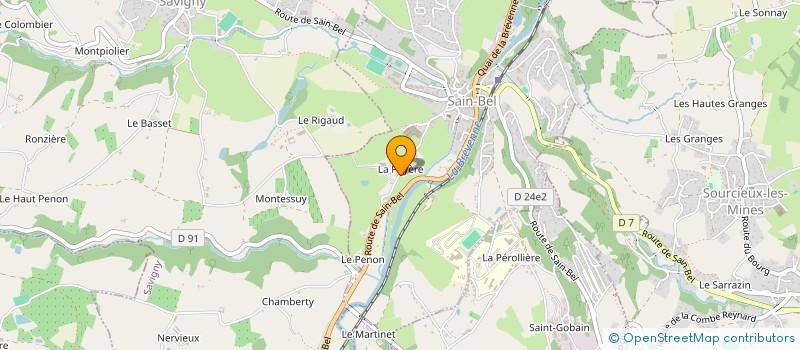 localisation de l'entreprise MONSIEUR JEREMY BAILLY  SAIN-BEL