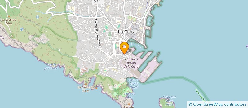 localisation de l'entreprise MONSIEUR JEREMY BAILLY à LA CIOTAT