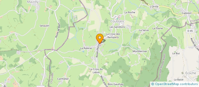 localisation de l'entreprise MONSIEUR JEREMY BAILLY à COUBLANC