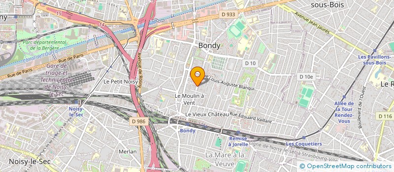 localisation de l'entreprise MONSIEUR JEREMY BAKER  BONDY