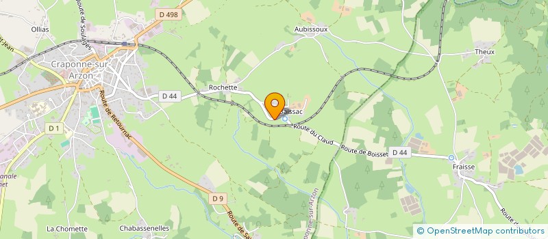 localisation de l'entreprise MONSIEUR JEREMY BALEYDIER  CRAPONNE-SUR-ARZON