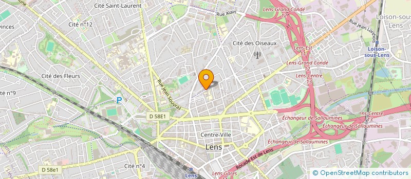 localisation de l'entreprise MONSIEUR JEREMY BARANOWSKI  LENS