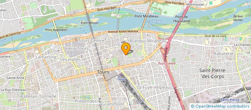 localisation de l'entreprise MONSIEUR JEREMY BARDOU  TOURS