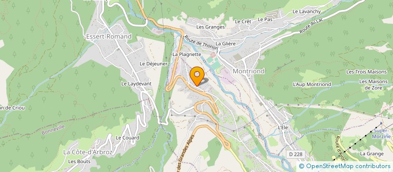 localisation de l'entreprise MONSIEUR JEREMY BARON  MORZINE