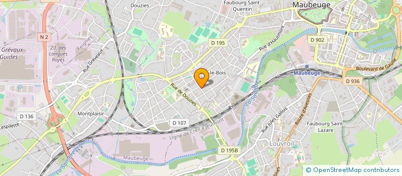 localisation de l'entreprise MONSIEUR JEREMY BASTIEN  MAUBEUGE