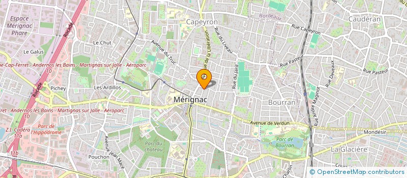 localisation de l'entreprise MONSIEUR JEREMY BAUD  MERIGNAC