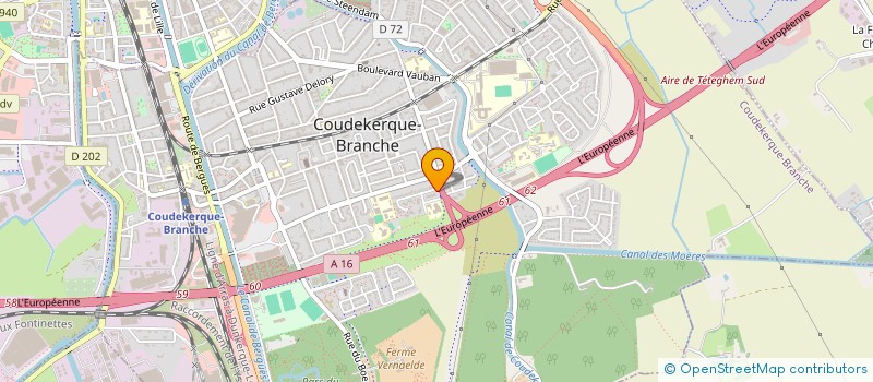 localisation de l'entreprise MONSIEUR JEREMY BAUDEN  COUDEKERQUE-BRANCHE