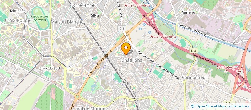 localisation de l'entreprise MONSIEUR JEREMY BAUDOIN à REIMS