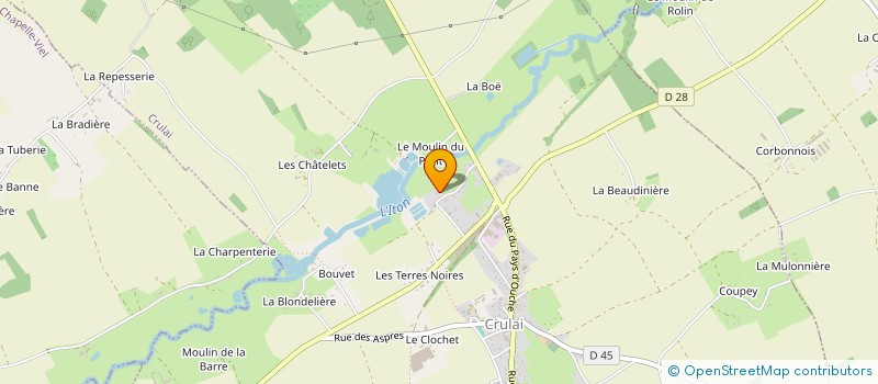 localisation de l'entreprise MONSIEUR JEREMY BAZEILLE à CRULAI