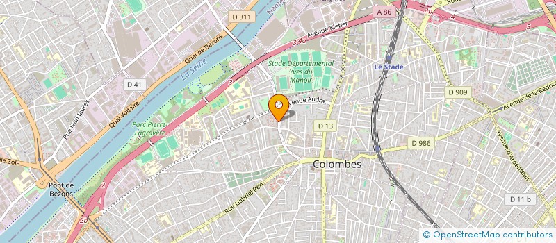 localisation de l'entreprise MONSIEUR JEREMY BELLAICHE à COLOMBES