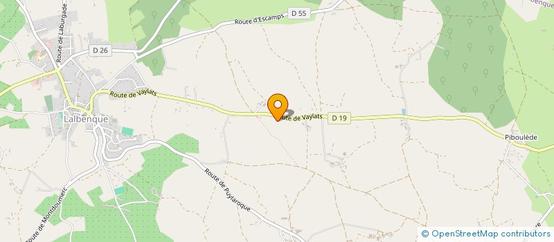 localisation de l'entreprise MONSIEUR JEREMY BENJAMIN BOISSET  LALBENQUE