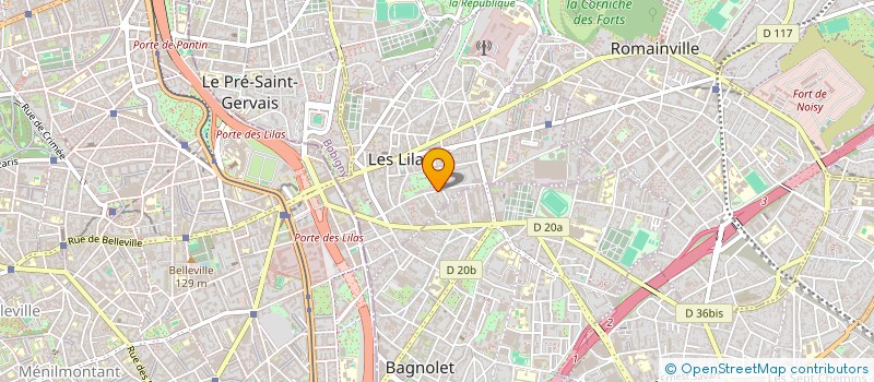 localisation de l'entreprise MONSIEUR JEREMY BENMOUSSA à LES LILAS