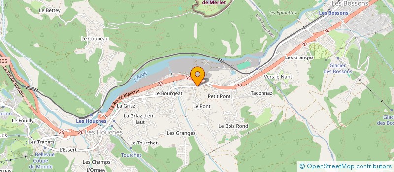 localisation de l'entreprise MONSIEUR JEREMY BERAUD à LES HOUCHES