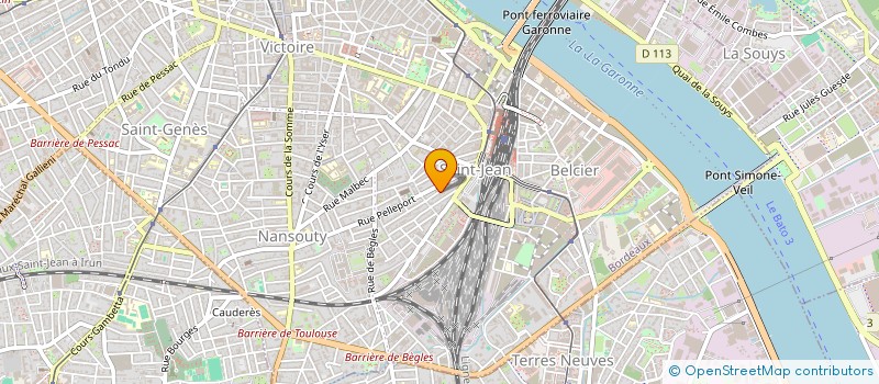 localisation de l'entreprise MONSIEUR JEREMY BERGEAUD  BORDEAUX