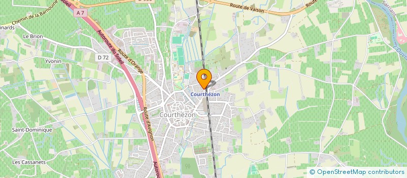 localisation de l'entreprise MONSIEUR JEREMY BERNARD  COURTHEZON