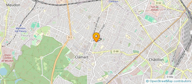 localisation de l'entreprise MONSIEUR JEREMY BERNARD  CLAMART