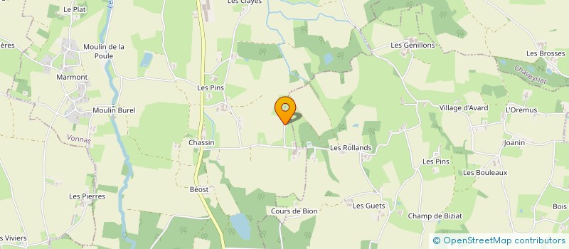 localisation de l'entreprise MONSIEUR JEREMY BERTHET  VONNAS