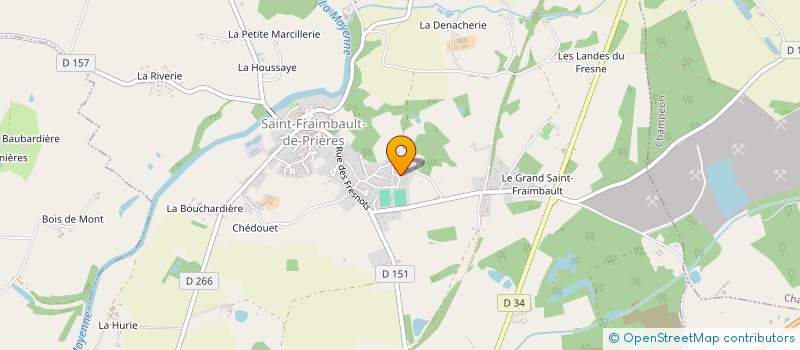 localisation de l'entreprise MONSIEUR JEREMY BETTON  SAINT-FRAIMBAULT-DE-PRIERES