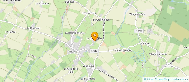 localisation de l'entreprise MONSIEUR JEREMY BEUVE à VESLY