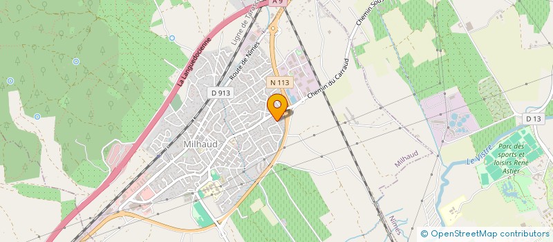 localisation de l'entreprise MONSIEUR JEREMY BEVILACQUA  MILHAUD