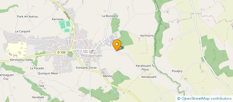 localisation de l'entreprise MONSIEUR JEREMY BIANNIC  PLOUGONVEN