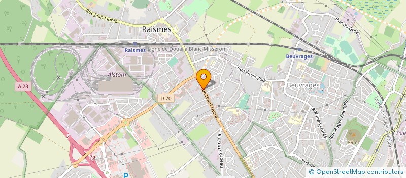 localisation de l'entreprise MONSIEUR JEREMY BIENASSIS  RAISMES