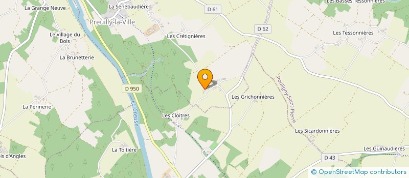 localisation de l'entreprise MONSIEUR JEREMY BILLARD à PREUILLY-LA-VILLE