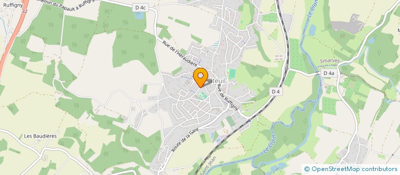 localisation de l'entreprise MONSIEUR JEREMY BITEAU  ITEUIL