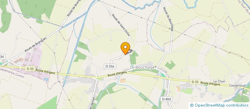 localisation de l'entreprise MONSIEUR JEREMY BLANC  LE BOUCHAGE