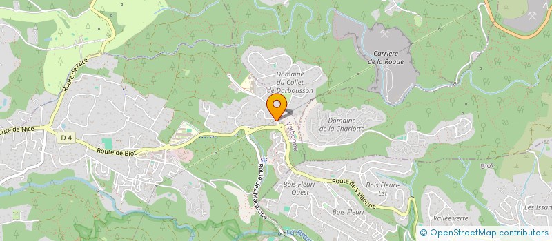 localisation de l'entreprise MONSIEUR JEREMY BLASQUEZ  VALBONNE