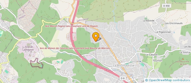 localisation de l'entreprise MONSIEUR JEREMY BLONDIAU  LA BOUILLADISSE