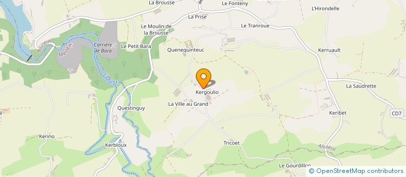 localisation de l'entreprise MONSIEUR JEREMY BOISHARDY  ALLINEUC